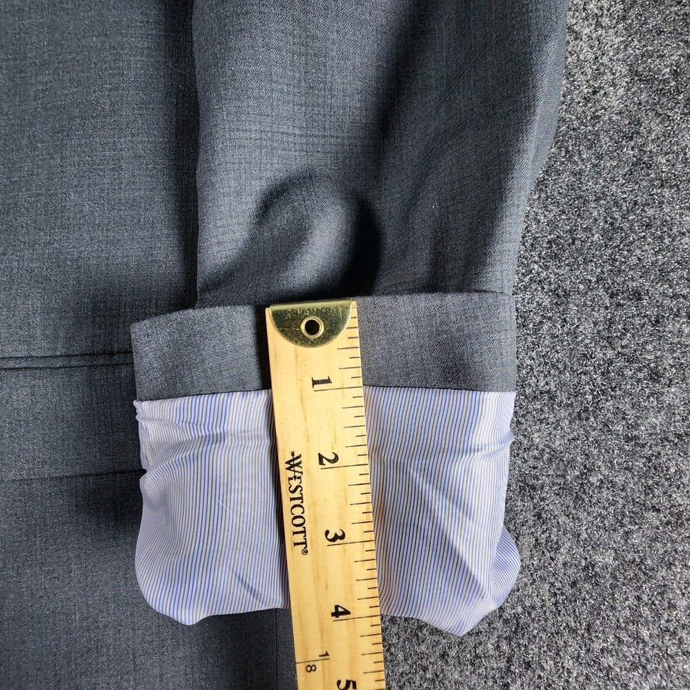 Michael Strahan 2 Piece Suit Men's 48S Gray Wool Blend Pants 38x31 Modern - Picture 12 of 16